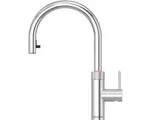 Quooker Flex Round Roestvrijstaal | Kokendwaterkaan | Flexibele uittrekslang | Direct kokend water | Optioneel gekoeld en bruisend water