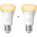 Philips Hue White Ambiance E27 Bluetooth Bulbs 2-pack - Wit
