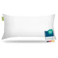 Beautissu Hoofdkussen 40x80 cm BeauNuit NK - Gewatteerde Microvezel Vulling 450g – Wasbaar Kussen Geschikt voor Mensen met een Allergie - Medium Zacht