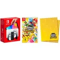 Nintendo Switch OLED weiu00df inkl. Mario Party Jamboree und exklusiver Nintendo Decke
