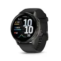 Garmin Venu 4, 45 mm, GPS-Fitness-Smartwach, Schwarz/Schiefergrau | AMOLED Display, bis zu 12 Tage Akkulaufzeit, 80+ Sport-Apps, Garmin EKG-App, LED-T