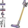 dyson V8 Absolute Silber-Gelb 476547-01 Akku-Zyklon-Staubsauger 21.6 V inkl. Ladegeru00e4t, Zyklon-Technik, inkl. Akku, Beutellos