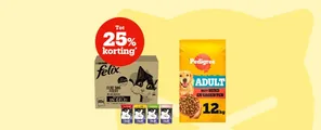 Tot 25% korting op diervoeding