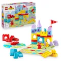 LEGO DUPLO Hopsy's Castle Game - Educational Motor Skills Toy for Toddlers - incl. 3 Animal Figures, a Toy Castle & a Board Game with a Spinner - Birt