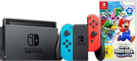 Nintendo Switch Rot/Blau + Super Mario Bros. Wonder