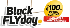 Black FLYday: tot 100,- EXTRA korting op Canarian Winterdeals