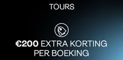 200,- EXTRA korting op Rondreizen