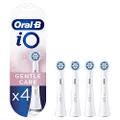 Oral-B iO Gentle Care vervangende borstels voor elektrische tandenborstels, 4 stuks, voor een zachte vervilting op gevoelige plaatsen en gezonder tand