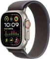 Apple Watch Ultra 2 GPS + cellular, 49 mm Titangehäuse, Trail Loop Blau/Schwarz – M/L