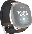 Hama Polsband voor Fitbit Versa 3/4/Sense(2), horlogebandje leer silic., bruin