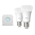 Philips Hue Starterspakket &#8211; White &#8211; E27 &#8211; 2 Lampen &#8211; 1 Bridge