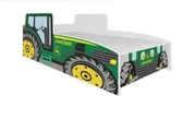Tractor Green &#8211; Peuterbed met Matras &#8211; Kinderbed &#8211; Juniorbed 160 x 80 cm &#8211; Groen &#8211; Maxi Huis