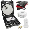 PremiumX SAT Anlage Satelliten TV Receiver LNB 10m Kabel F-Stecker im Koffer SAT-Antenne