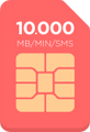 Sim Only: 10.000 MB / MIN / SMS van 13,- voor 7,50