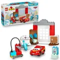 LEGO DUPLO │ Disney Et Pixar Cars La Visite De Mcqueen Au Garage De Doc - Jouet Voiture De Course Pour Jeunes Enfants - Outils Pour Lavage Auto & Acce