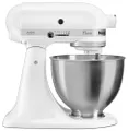 KitchenAid Keukenmachine Classic 5K45SS 4,3 L – kantelbare motorkop, 275 W, 10 snelheidsstanden, metalen behuizing, planetenroerwerk, incl. garde, kne