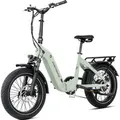 JOBOBIKE E-Bike Klapprad 20x3 Zoll, 80N.m Drehmoment, max. 100km, Faltrad fu00fcr Stadt und Gelu00e4nde, 7 Gang, Kettenschaltung, Heckmotor, 720 Wh, (