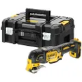 Dewalt 18V oscillerende accu-multitool DCS356NT (borstelloos, 29-delig accessoires voor slijpen en zagen, met diepte- en zijaanslag, LED-licht, incl. 
