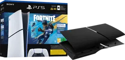 PlayStation 5 Slim Digital Edition Fortnite Set + Cover Schwarz