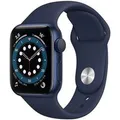 Apple Watch Series 6 GPS, 40 mm blauwe aluminium kast met marineblauwe sportband
