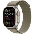 Apple Watch Ultra 2 GPS + Cellular 49 mm Titanium Case met Medium Olive Sportband