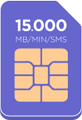 Sim Only: 15.000 MB / MIN / SMS van 13,- voor 7,50