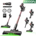 Vactidy Akku-Hand-und Stielstaubsauger V10 Pro, Akkustaubsauger,68000Pa,2,2 kg, 400 W, beutellos, 68000Pa,LED-Anzeige & GreenEye-Licht, Ultraleichtes 