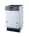 Respekta Spülmaschine teilintegriert 45 cm/Einbau-Geschirrspüler mit flexiblem Besteckkorb / 6 Programme/Startzeitvorwahl / 9 Maßgedecke/LED-Display /