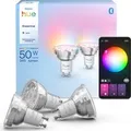 Philips Hue Essential smarte GU10 LED Lampe, Weiß und Farbig, 4,7 W, 2200K-6500K, dimmbar, funktioniert mit gängigen Smart-Home-Assistenten, 3er Pack