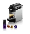 Nespresso De'Longhi 124.S Pixie silver kaffekapselmaskin | 1260 W | 0,7 l | sidopaneler av återvunna kapslar, silvermetall
