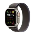 Apple Watch Ultra 2 GPs + Cellular 49 Mm Titanium Case/blauw-zwarte Trail Loop - S/m