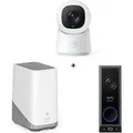 eufy Video Doorbell E340 + Indoor Cam C220 + Homebase 3