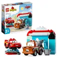 LEGO 10996 DUPLO | Disney PixarCars Divertimento all’Autolavaggio con Saetta McQueen e Cricchetto, Macchine Giocattolo per Bambina e Bambino dai 2 ann