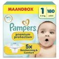 Pampers Premium Protection Maat 1 maandbox - 180 luiers - 2kg - 5kg