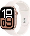 Apple Watch Series 10 46 mm Roségold Sportarmband M/L