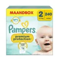 Pampers Premium Protection Maat 2 maandbox - 240 luiers - 4kg - 8kg