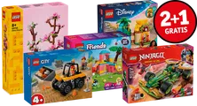 2+1 GRATIS op LEGO bouwsets t/m 29.99