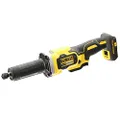 Dewalt DCG426N rechterslijper op batterijen (18 V, borstelloos, 6 mm spantang, drietraps RPM-elektronica, LED-lamp, batterijvoeding en oplader)