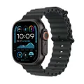 Apple Watch Ultra 2 GPS + Cellular 49 mm Black Titanium Case met Zwart oceaan bandje