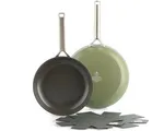 BK Sublime Koekenpannenset 2-delige - 24/28cm - PFAS-vrije antikleeflaag - Koekenpan inductie - Keramische koekenpan - Ovenbestendig tot 220°C - Goude