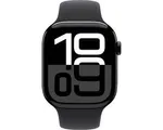 Apple Watch Series 10 - Wifi + 4G - 46mm - Zwarte Aluminium Case met Zwart Sportbandje - M/L