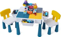 【Alles-in-1 Profi Promo】Bouwtafel set &#8211; Kindertafel met 2 Stoeltjes en 4 Bakjes &#8211; Blokkentafel &#8211; Speeltafel &#8211; Blokken Tafel Ki