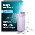 Philips Sonicare Compact Flosser 1000 - Compacte Waterflosser Tanden, 3 Flosstanden, IPX7-Waterbestendige Monddouche, Verbetert Gezondheid van het Tan