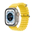 Apple Watch Ultra, 49mm, GPS + Cellular [2022] &#8211; Titanium Case with Yellow Ocean Band