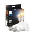 Philips Hue White Ambiance Ledlamp, E27, komt overeen met 75 W, Bluetooth-compatibel, 2 stuks