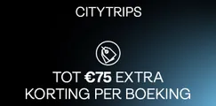 Tot 75,- EXTRA korting op Citytrips