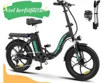 Hitway BK6S Elektrische Fiets | Opvouwbare E-bike | 20 Inch Fatbike | 25km/h | 7 Versnellingen | Zwart