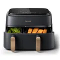 Philips NA352/00 Dual Basket Airfryer Zwart