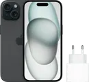 Apple iPhone 15 256 Go Noir + Apple Chargeur Rapide