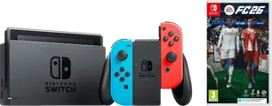 Nintendo Switch Rood/Blauw + EA Sports FC 26